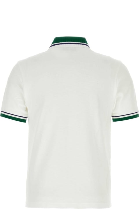 Topwear for Women Casablanca White Piquet Polo Shirt