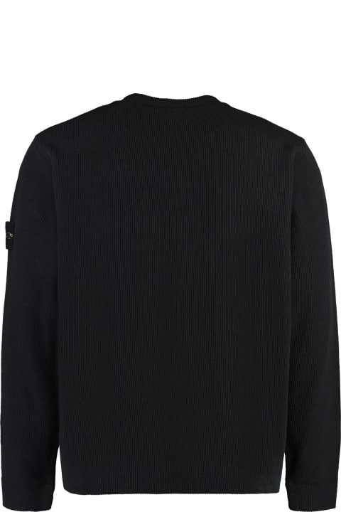 Patch Detail Crew-neck Sweatshirt