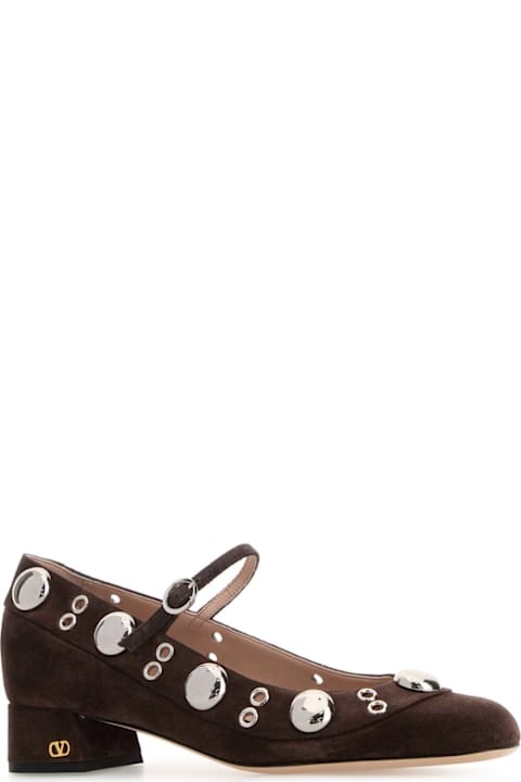 Valentino Garavani Brown Suede Pumps