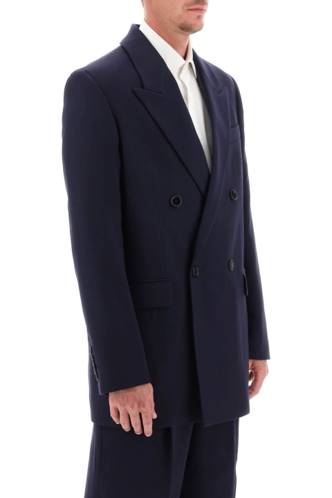 Ami Alexandre Mattiussi Coats & Jackets for Men Ami Alexandre Mattiussi Wool Serge Double-breasted Blazer