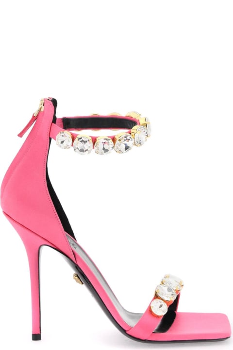 Versace for Women Versace Crystal Satin Sandals