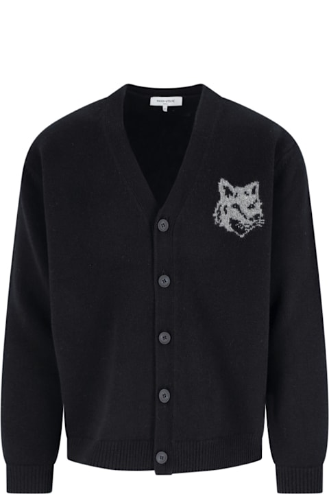 Maison Kitsuné for Kids Maison Kitsuné 'fox Head' Cardigan