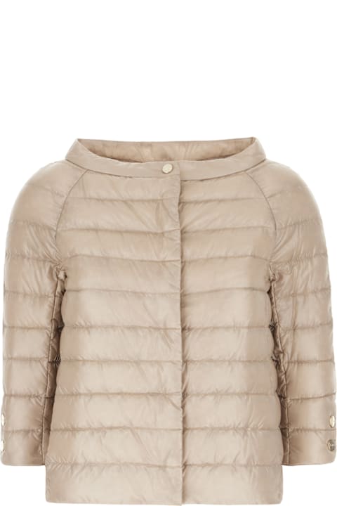 Herno for Kids Herno Cappuccino Nylon Down Jacket