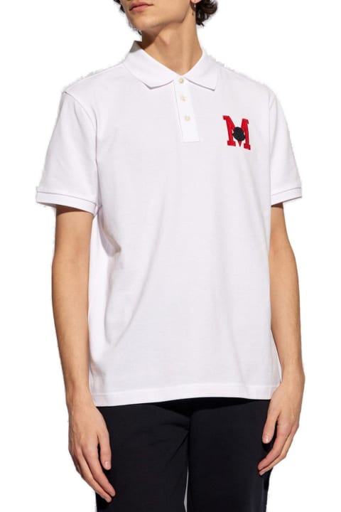 Moncler Shirts for Men Moncler Logo Embroidered Short-sleeved Polo Shirt