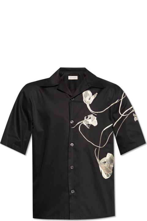 メンズ Alexander McQueenのシャツ Alexander McQueen Alexander Mcqueen Floral Pattern Shirt