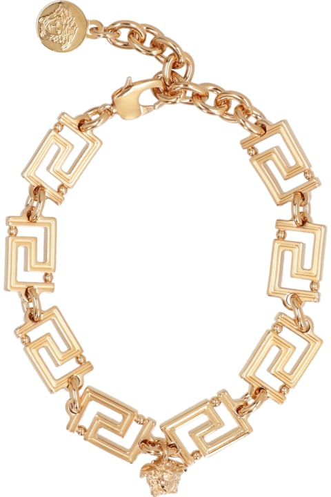Homeware Versace Twisted Groumette Steel Chain Bracelet