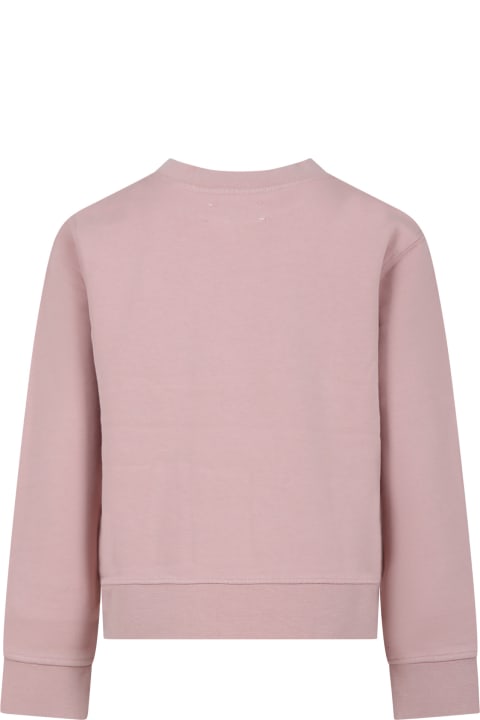 ガールズ Zadig & Voltaireのニットウェア＆スウェットシャツ Zadig & Voltaire Pink Sweatshirt For Girl With Print