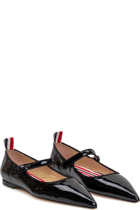 Flat Shoes for Women Thom Browne Pointed Ballerina