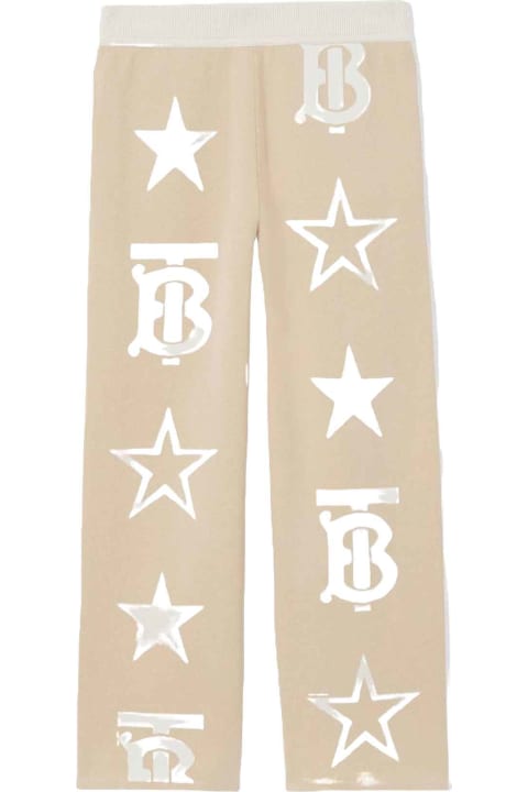 Burberry Bottoms for Girls Burberry Beige Trousers Baby Boy
