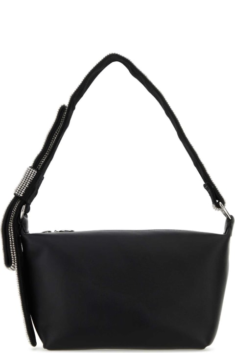 Kara Shoulder Bags for Women Kara Black Nappa Leather Shoulder Bag