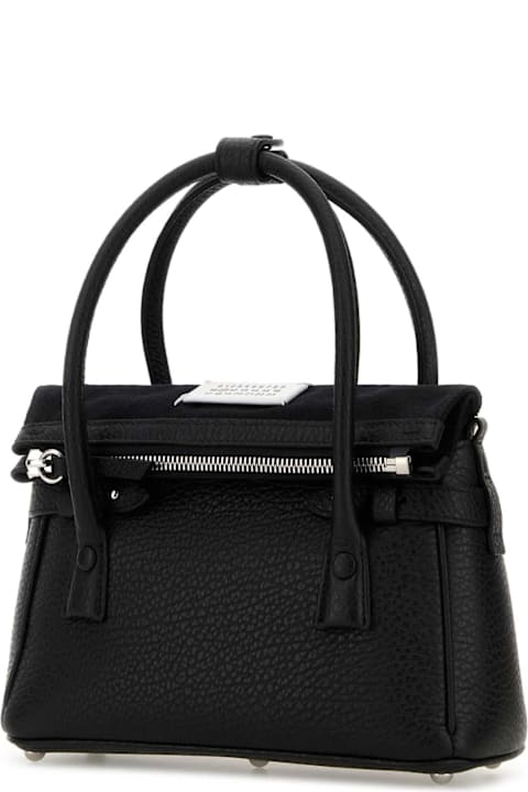 Maison Margiela Black Leather Handbag