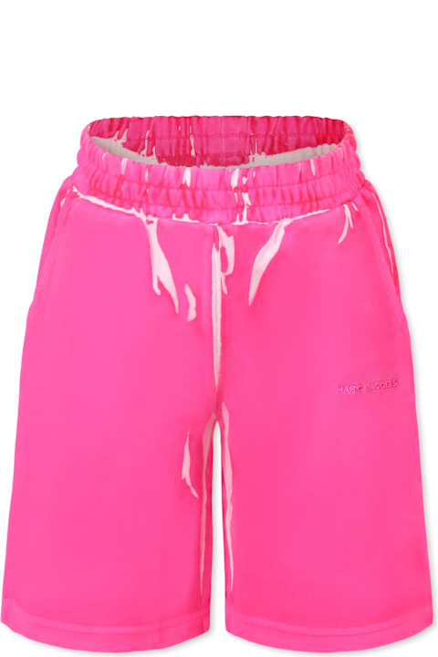 أدوات منزلية Little Marc Jacobs Fuchsia Trousers For Girl With Logo