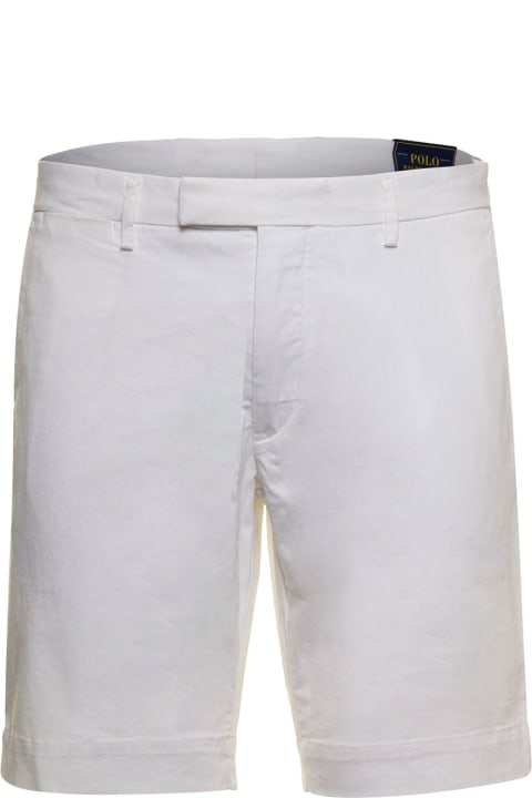 Polo Ralph Lauren Men Polo Ralph Lauren Polo Ralph Lauren Man's White Cotton Bermuda Shorts