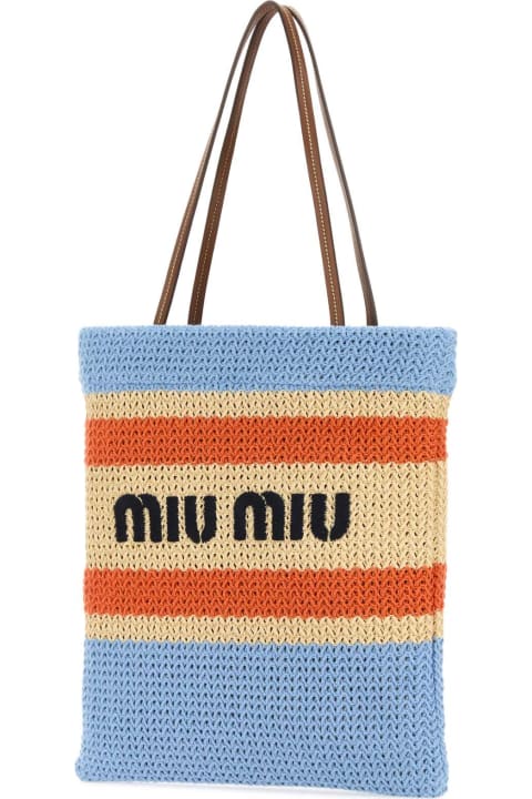 Bags for Women Miu Miu Multicolor Crochet Shopping Bag