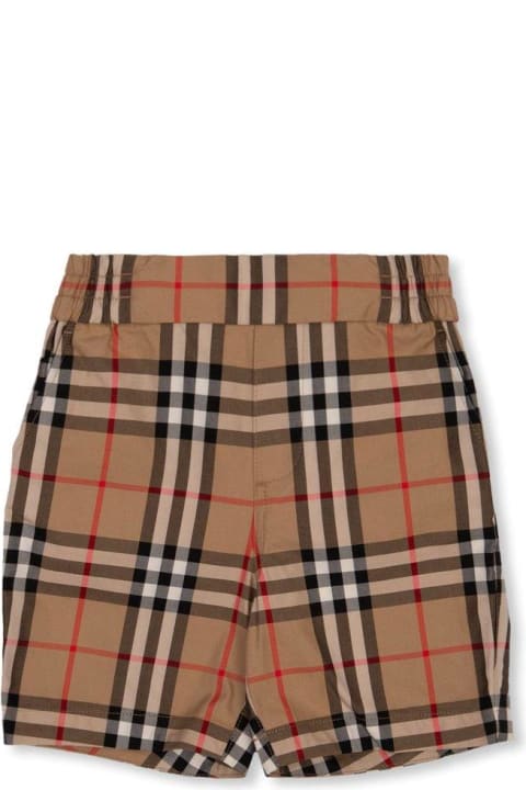 Fashion for Baby Boys Burberry Checked Elastic Waist Shorts