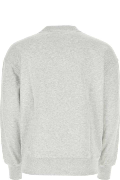 MSGM Fleeces & Tracksuits for Women MSGM Melange Grey Cotton Sweatshirt
