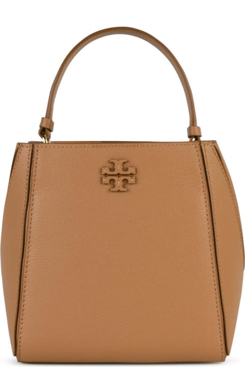 Tory Burch Totes for Women Tory Burch 'mcgraw' Bucket Bag In Beige Leather