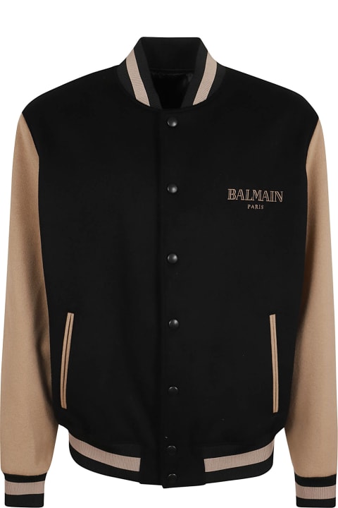 Balmain Coats & Jackets for Men Balmain Vintage Wool&cashmere Teddy Jkt