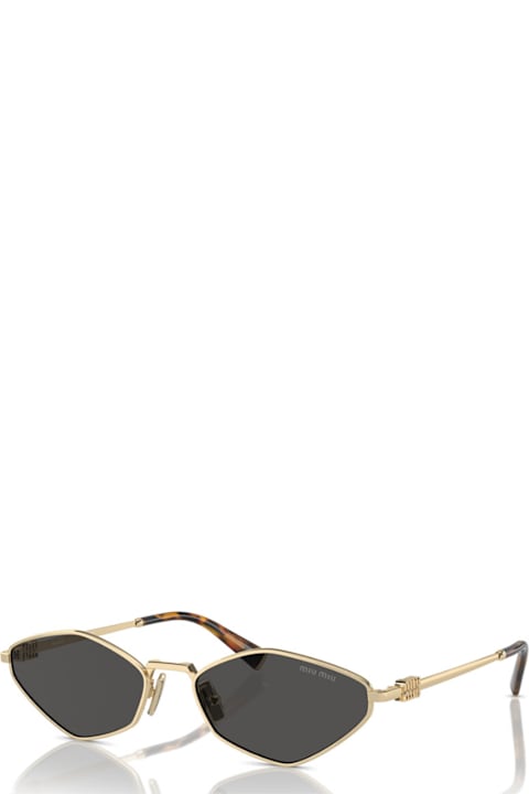 Miu Miu Eyewear for Men Miu Miu Mu 56zs Pale Gold Sunglasses