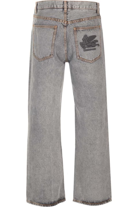 Etro for Men Etro Easy Fit Gray Jeans