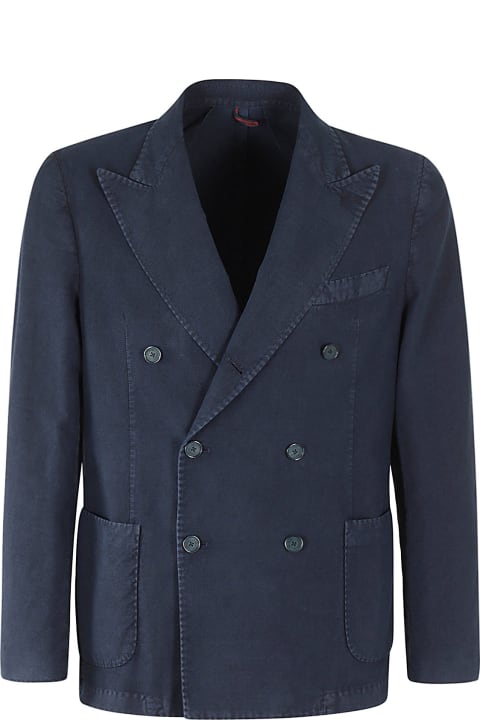 Santaniello Coats & Jackets for Men Santaniello Giacca Doppio Petto Lino Cotone Armaturato