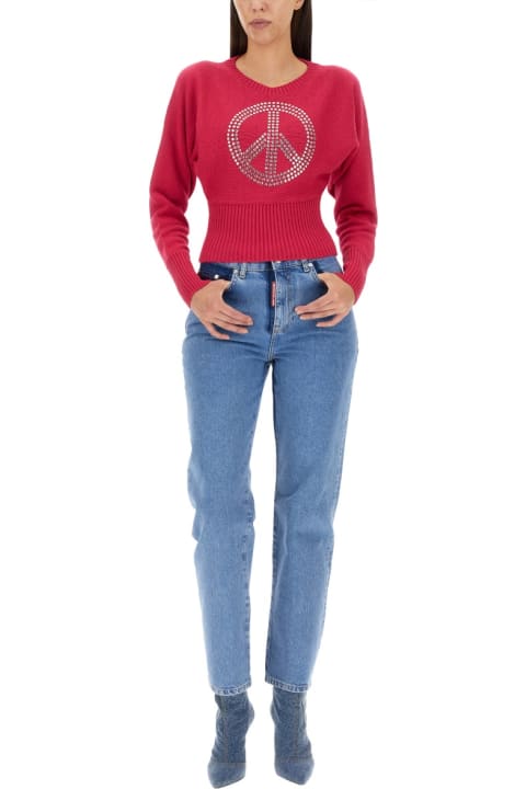 أدوات منزلية M05CH1N0 Jeans Peace Symbol Jersey
