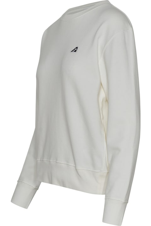 Autry Fleeces & Tracksuits for Women Autry White Cotton Sweatshirt