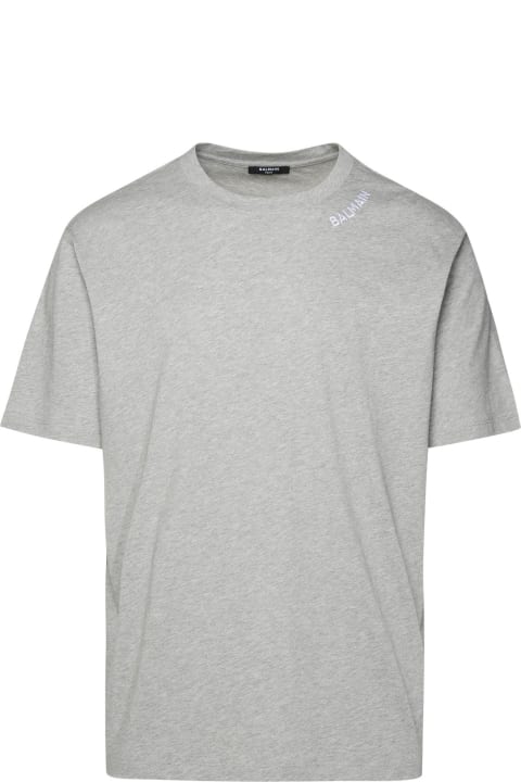 Balmain for Men Balmain Grey Cotton T-shirt