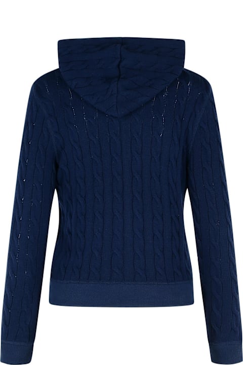 Homeware Polo Ralph Lauren Logo Embroidered Drawstring Zipped Hoodie