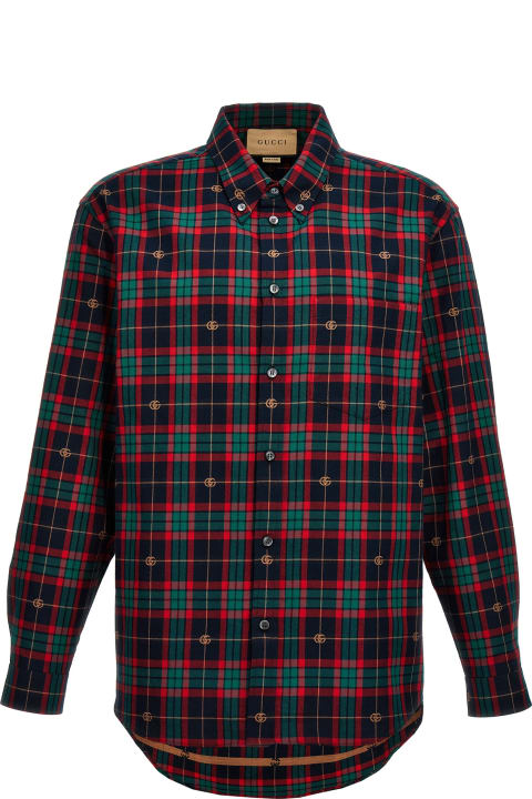 Clothing for Men Gucci 'gg' Tartan Shirt