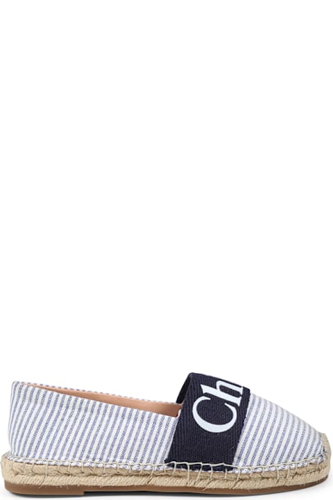 Chloé Shoes for Girls Chloé Blue Espadrilles For Girl With Logo