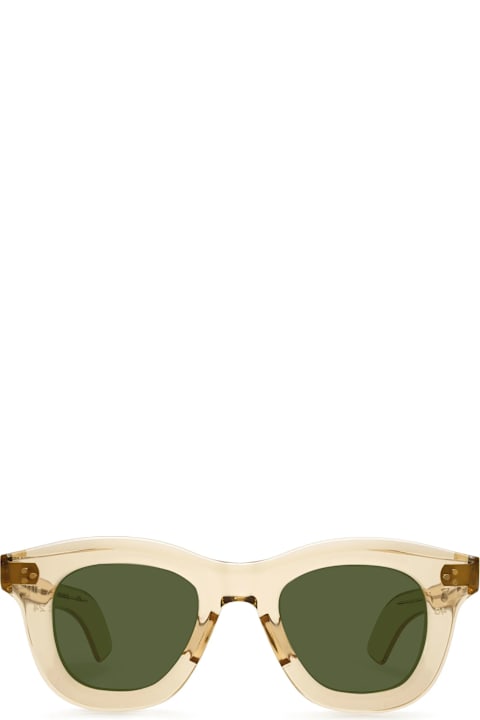 Max Pittion لـ Kids Max Pittion Casse - Dusty Champagne / Green Lens Sunglasses