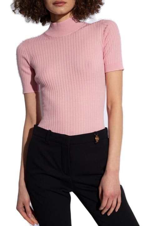 Clothing for Women Versace Mock Neck Knitted Top