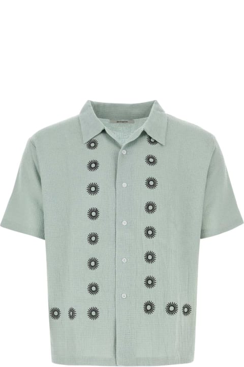 Clothing Sale for Men Gimaguas Sage Green Cotton Sunny Shirt