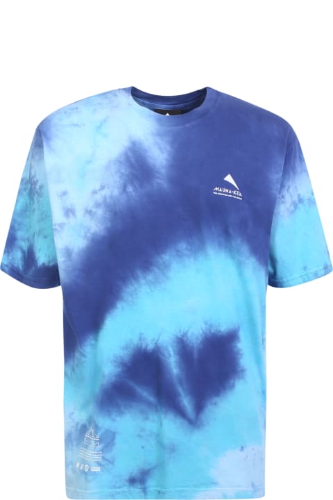 Mauna Kea Topwear for Men Mauna Kea Blue Tie Dye T-shirt