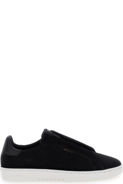 Sneakers for Men Axel Arigato 'dice Laceless' Black Low Top Slip-on Sneakers In Suede Man