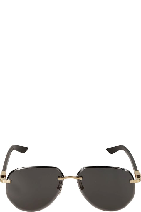 メンズ Cartier Eyewearのアイウェア Cartier Eyewear Aviator Sunglasses Sunglasses