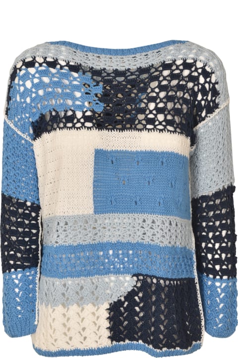 ウィメンズ新着アイテム Saverio Palatella Crochet Knit Sweater