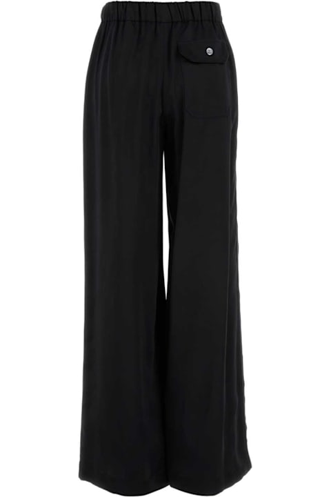 Loewe Pants & Shorts for Women Loewe Black Satin Pyjama Pant