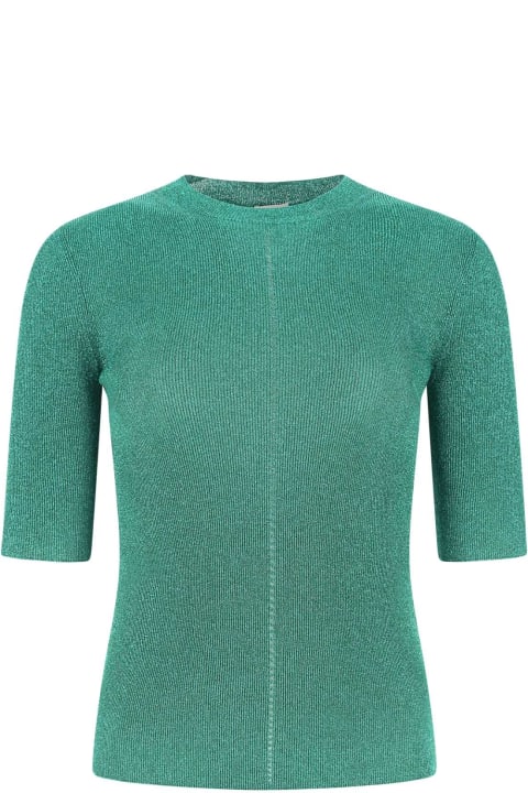 Saint Laurent Fleeces & Tracksuits for Women Saint Laurent Green Viscose Blend Top