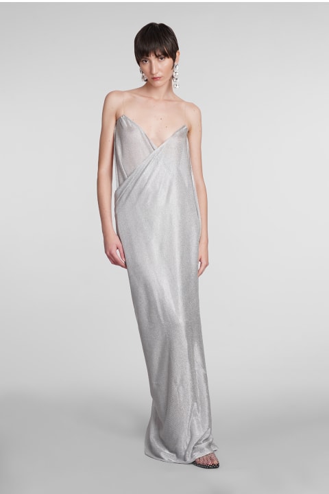 Fashion for Women Magda Butrym Dress In Silver Viscose