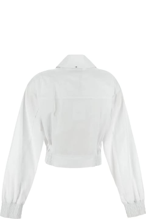 SportMax Coats & Jackets for Women SportMax White Gala Shirt