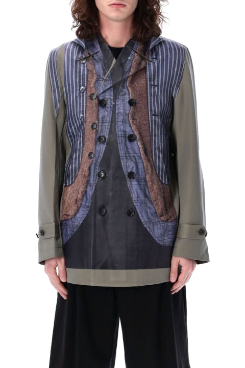 Coats & Jackets for Men Comme Des Garçons Homme Plus Overprinted Coat
