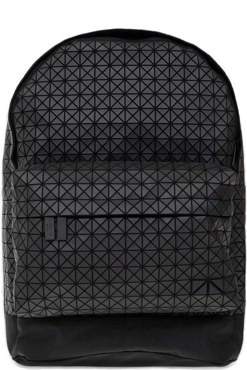 Geometric Zipped Backpack