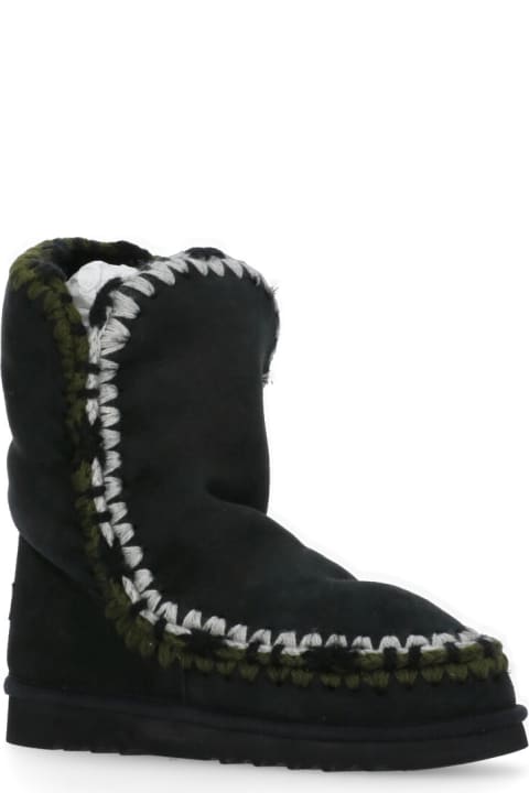 Fashion for Women Mou Eskimo Overstitching Boots