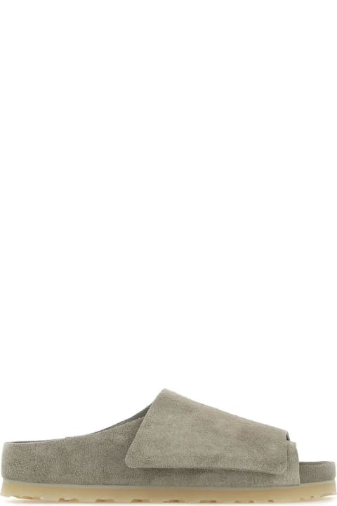 Other Shoes for Men Fear of God Dove Grey Suede Los Feliz Slippers