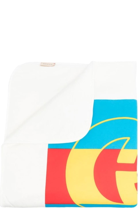 Accessories & Gifts for Boys Gucci White Cotton Blanket