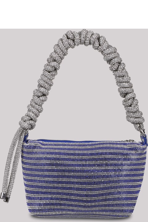 Kara Shoulder Bags for Women Kara Kara Crystal Mesh Phone Cord Shoulder Bag