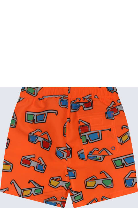 Stella McCartney Swimwear for Girls Stella McCartney Orange Multicolour Swim Shorts