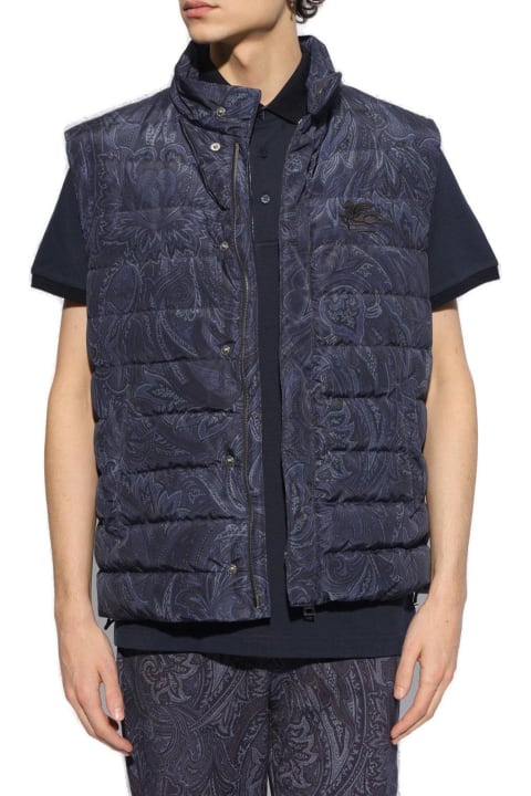 Homeware Etro Paisley Printed Quilted Down Vest